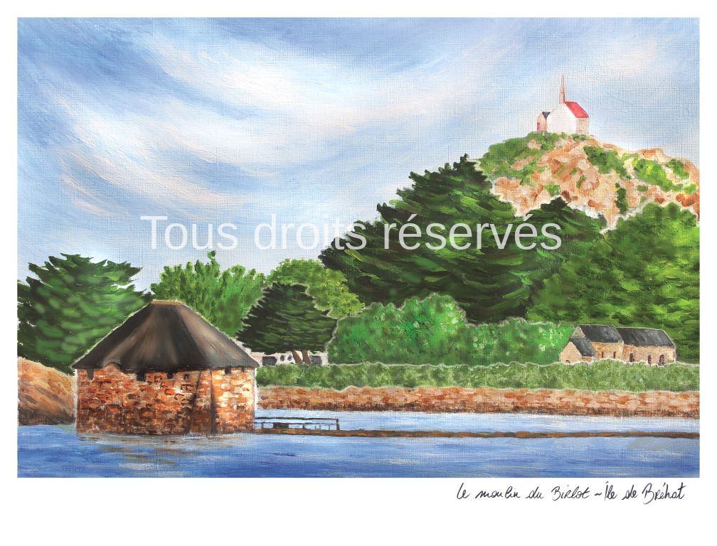 Affiche Le moulin et la chapelle